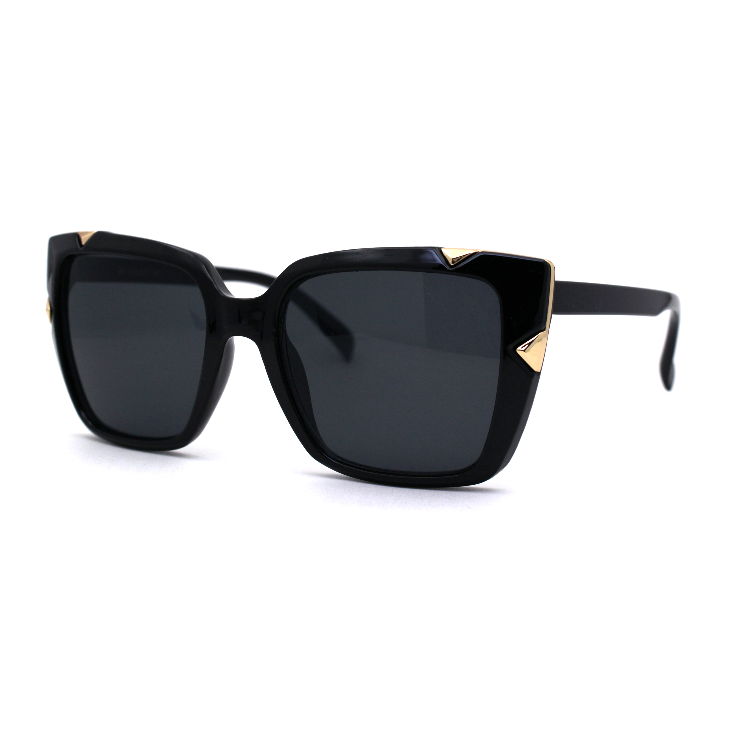 Womens Squared Rectangle Large Cat Eye Chic Plastic  display picture 2