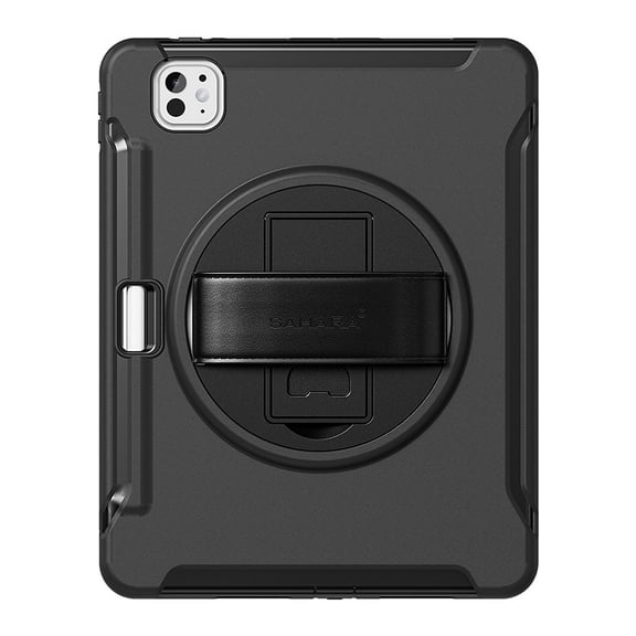 SaharaCase Raider Heavy Duty Hand Strap Case for iPad Pro 13" (M4 2024/M5 2025) Scorpion Black