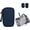 Navy Blue, variant on ABPETE Travel Cable Organizer Pouch,Electronic Accessories Carry Case Tech Bag,Portable Double Layers All-in-One Storage Bag for Cable, Cord, Charger, Phone, Earphone (Navy Blue)