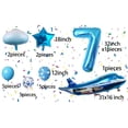thumbnail image 2 of Set de globos aeroplanos MPRVAKYF para decoración de fiestas, 31 pulgadas, azul, 2 of 2