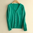 thumbnail image 2 of BXINGOHAI Women's Cropped Cardigan Sweater Long Sleeve Open Front Shrug Sweaters Soft Knit Jacket Top Green,L, 2 of 6