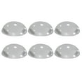 thumbnail image 1 of Uxcell 6Pcs 1.18" Protector de pared para tope de puerta con adhesivo, topes de puerta convexos claros, 1 of 7