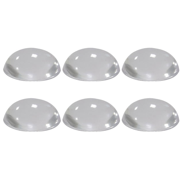 Uxcell 6Pcs 1.18" Protector de pared para tope de puerta con adhesivo, topes de puerta convexos claros