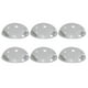 thumbnail image 1 of Uxcell 6Pcs 1.18" Protector de pared para tope de puerta con adhesivo, topes de puerta convexos claros, 1 of 7