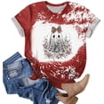 thumbnail image 2 of COMVALUE Plus Size Halloween Shirts for Women: Spooky Season Graphic T-Shirt Cute Pumpkin Print Oversized Fall Tee Tops Red M, 2 of 5
