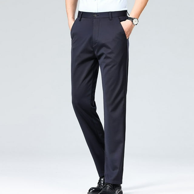 Pants for Men, Design Men Pants, Mens Solid Color Sport Loose Pleated Small Legs Lace-Up Solid Color Full Length Pants