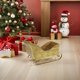 thumbnail image 2 of Trineo navideño de Papá Noel: plato de dulces de metal, pequeño trineo, figura decorativa de trineo para escritorio, hogar, oficina, etc., 2 of 6