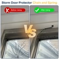 thumbnail image 5 of Uxcell Screen Door Chain,(25 Inch, Black) (1 Pcs), Zinc Plated Steel Spring Storm Door Protector with Plastic Tube, Suit for - Medium Lightweight Storm Screen Doors Windows, 5 of 6