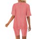 thumbnail image 5 of Blusas para las Mujeres Casual Impreso Cuello en V Manga Corta Blusa Pantalones Cortos, Conjuntos de Ropa para las Mujeres, 5 of 5