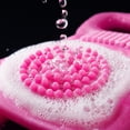 thumbnail image 5 of 23.6" Silicone Back Scrubber Brush for Shower,Dual Sided Bath Body Scrubber,Shower Brush Washer Extra Long with Handle,Back Applicator,Exfoliating Back Scrubbers for Use in Shower，Blue, 5 of 6