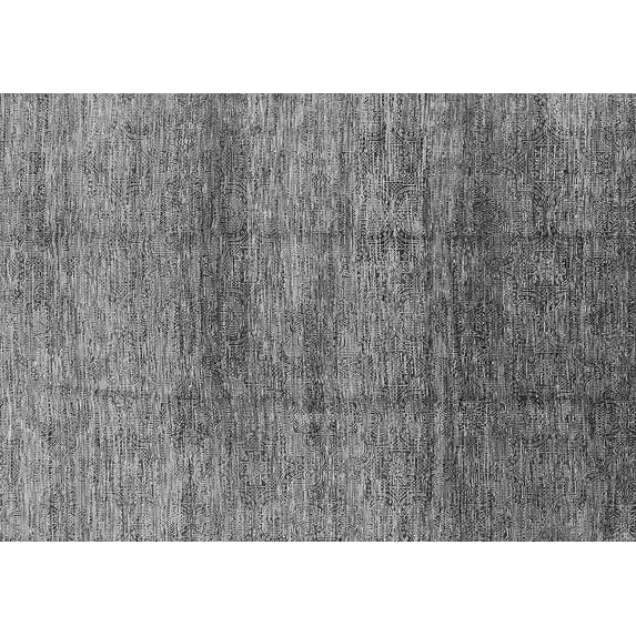 Ahgly Company Indoor Rectangle Oriental Gray Industrial Area Rugs, 7' x 9'