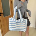 thumbnail image 4 of Bolsos Mujer Bubble Tote Gran Capacidad Moda Nube Hobo Hombro Azul, 4 of 9