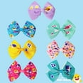 thumbnail image 4 of Baby Shark Hair Bows - Hair Accessories Gift Set - Kids Hair Bows - 7 Pcs 4 Inch Bundle - Hair Bows for Girls - Different Character on each Hair Clip - Alligator Clip - Ages 3 +, 4 of 7
