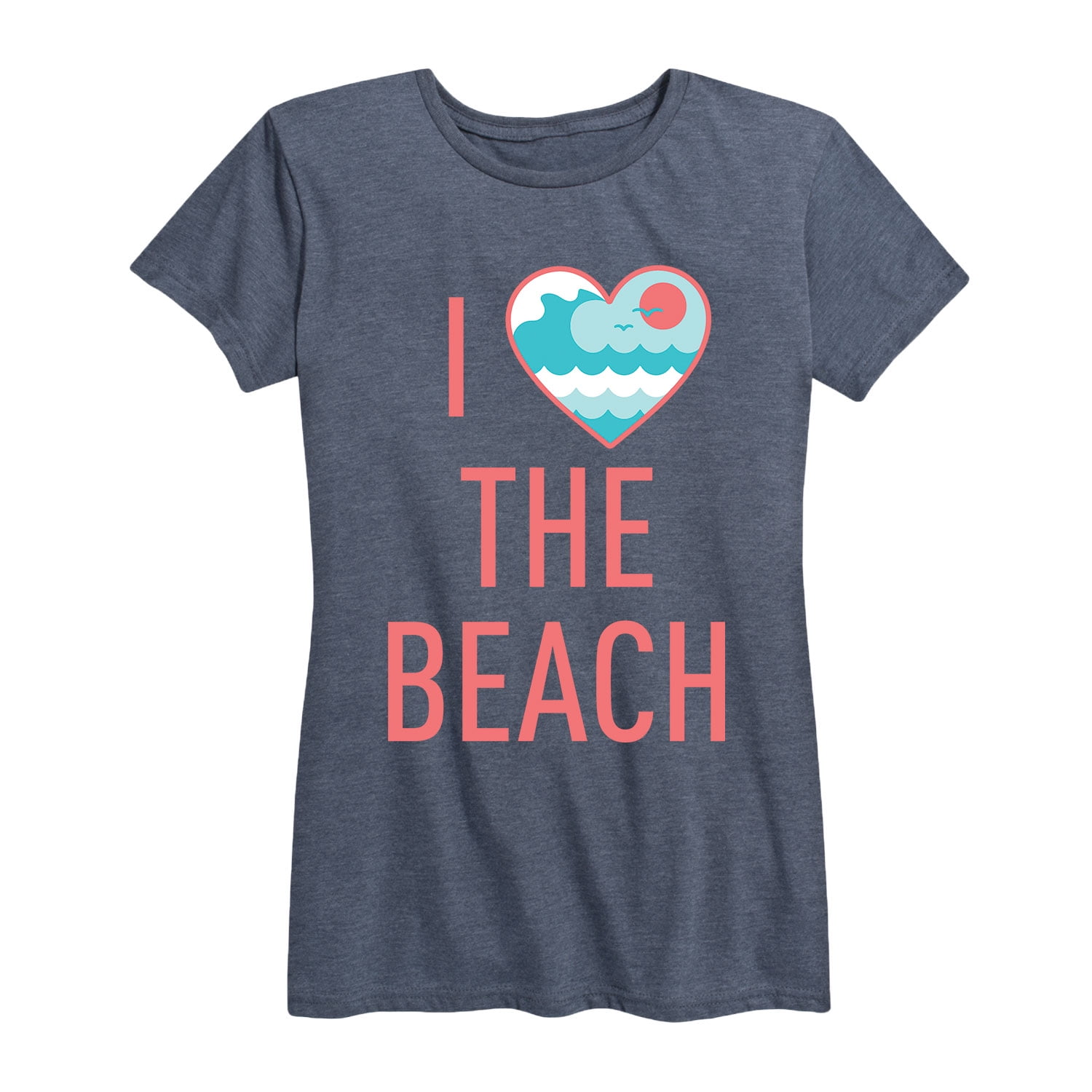 Instant Message I Love The Beach Women's Short Sleeve Graphic TShirt