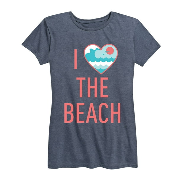 Instant Message I Love The Beach Women's Short Sleeve Graphic T