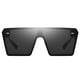 thumbnail image 1 of Gafas de sol Soledad de rectángulo negro para mujer, 1 of 6