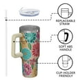 thumbnail image 4 of OBREWU Pioneer Flower Tumbler with Handle and Lid,40oz Pioneer Flower Double Wall Vacuum Insulated Tumbler,Pioneer Flower Cups Gift for Women and Men, 4 of 7