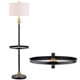 thumbnail image 1 of JONATHAN Y 61" Metal LED End Table Floor Lamp, Black/Brass, Traditional, Bulb Included (JYL3002A), 1 of 2