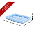 thumbnail image 2 of MidWest QuietTime Pet Bed & Dog Crate Mat, Powder Blue, 18", 2 of 4