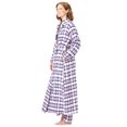 thumbnail image 4 of Dreams & Co. Women's Plus Size Long Flannel Robe Robe, 4 of 6