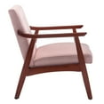 thumbnail image 5 of Convenience Concepts Take a Seat Natalie Accent Chair, Pearl Pink Fabric/Espresso, 5 of 8