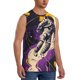 thumbnail image 2 of Fotbe Astronaut Floating purple Space Men's Camiseta sin Mangas Estampada para Hombres, Playera Casual para Gimnasio, Entrenamiento, Playa-Medium, 2 of 7