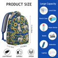 thumbnail image 6 of French Bulldog Sunflowers Floral Backpack for School,Cute School Bag,Schoolbag with Adjustable Shoulder Straps & Padded Back,15.3"x11"x7.1".﻿, 6 of 6