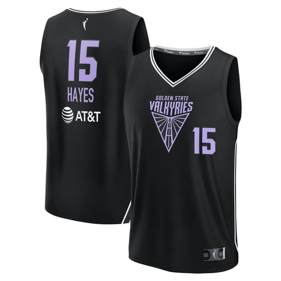 Unisex Fanatics Tiffany Hayes Eclipse Black Golden State Valkyries Explorer Edition Fast Break Replica Jersey