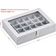 thumbnail image 2 of Jewelery Box With 24 Compartments, Jewelery Chest, Display With Clear Glass, 2 of 5