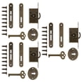 thumbnail image 3 of 3 Sets Cabinet Lock Exquisite Vintage Jewelry Box Lock Antique Bronze/Gold Gold, 3 of 4