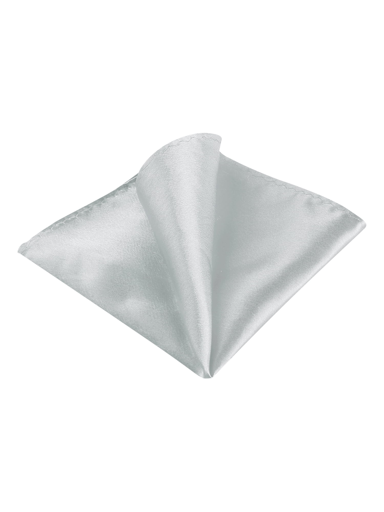 Allegra K Men's Pocket Square Solid Color Handkerchiefs Selffolded For