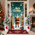 thumbnail image 4 of Holiday Themed Christmas Door Banner For Outdoor And Indoor Use, Elastic Fabric Door Cover For Porch And Wall Holiday Decoration Projects And Celebrations, 4 of 6