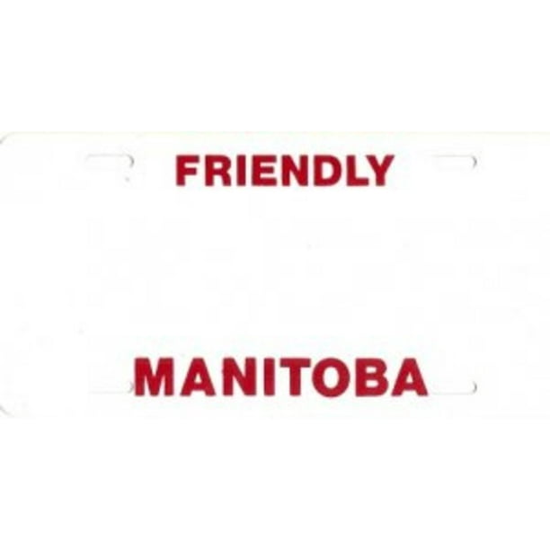 Concevez-le Vous-Même Manitoba Ressembler Plat 2. Personnalisation Gratuite sur Plaque