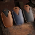 thumbnail image 2 of Car Key Fob Cover Case Protector For BMW 3 Series 5 Series X1 X3 X5 7 Series Key Case Cover Leather, 2 of 24