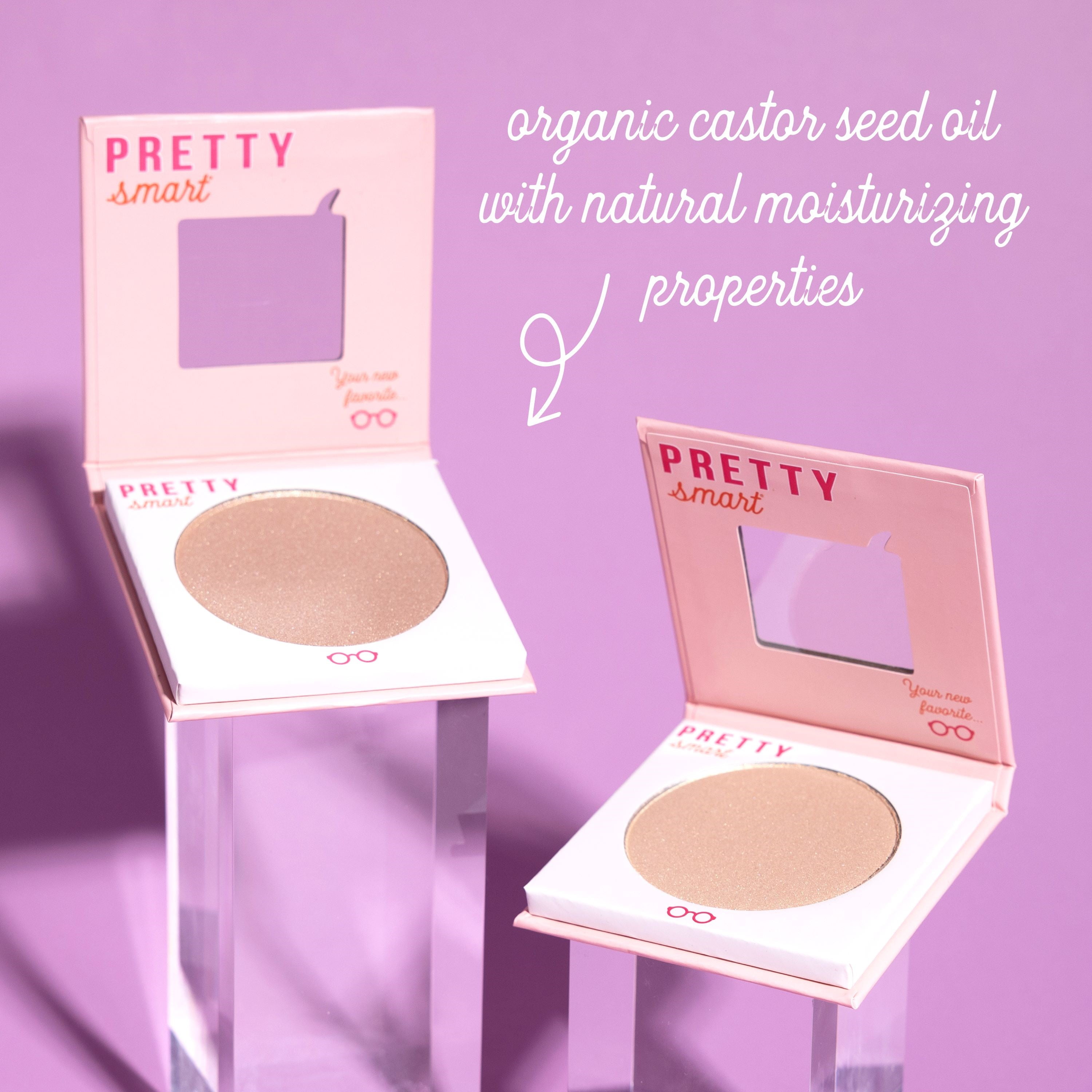 Pretty Smart Sparkling Aurora Pressed Highlighter, Solar Worship, 5.5g