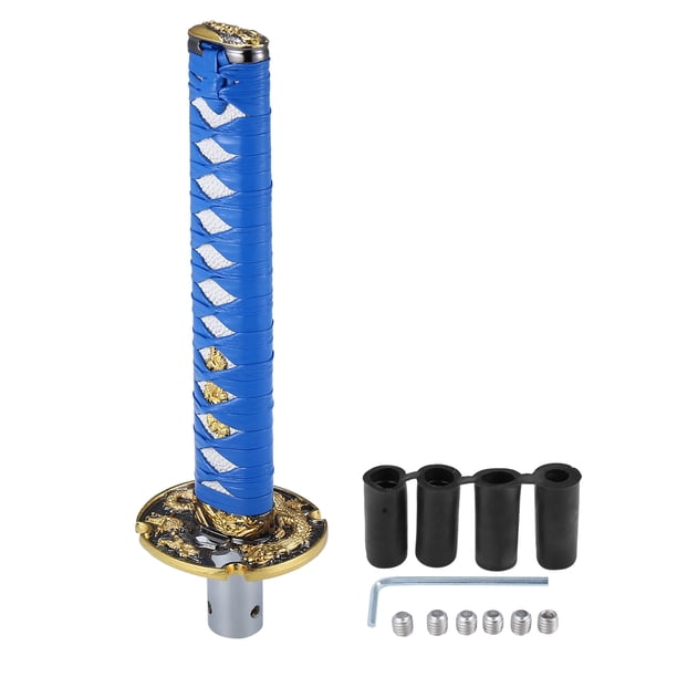 20cm Coche Engranaje Cambios Palanca Cambios Palanca Clásico Patrón Azul Blanco