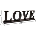 thumbnail image 2 of Wooden Love Sign Home Decor Table Top Sign Freestanding Decorative Wood Cutout Letter, 2 of 4