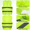 thumbnail image 3 of Armscye 10 Pack Hi Vis Safety Vests, Reflective High Visibility Guard Construction Vests with 2 Reflective Strips for Traffic Work, Running, Surveyor and Security, 3 of 7