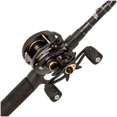 Abu Garcia Pro Max Low Profile Baitcast Reel and Fishing Rod (Best Line For Abu Garcia Black Max)