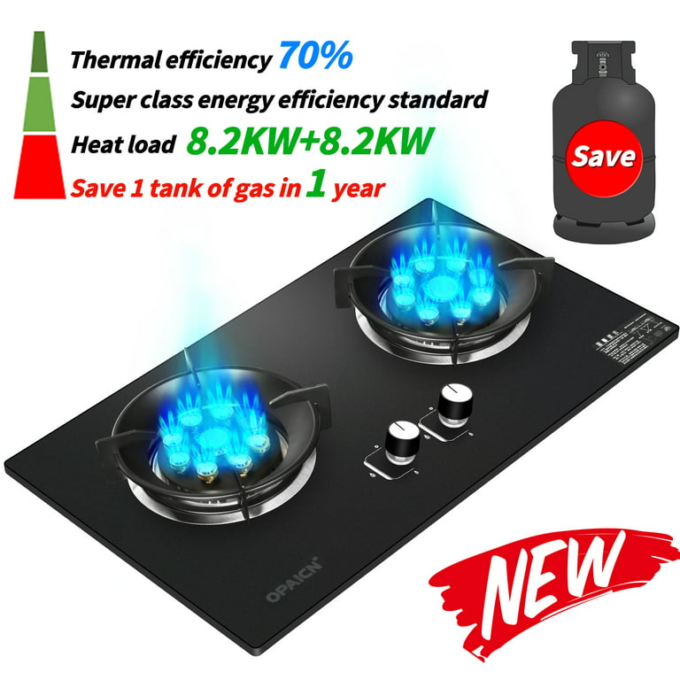 Household Built In Gas Stoves for Home Dual-purpose Cooktop Gas Burner  Stove Natural Gas Liquefied Gas Tempered Glass Double Hob - AliExpress