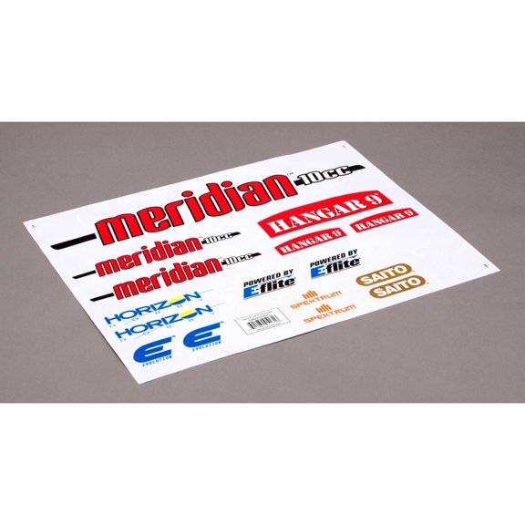 Hangar 9 Decal Sheet Meridian 10cc HAN501516 Replacement Airplane Parts