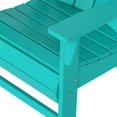 thumbnail image 6 of WestinTrends Malibu Adirondack Patio Dining Chairs, All-Weather Poly Lumber, Ergonomic Seat, 330-lb Capacity, Turquoise, 6 of 14