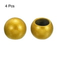 thumbnail image 3 of Uxcell 15mm Lamp Decoration for Lamp Harp Top Lampshade Holder M10 Lamp Finial Cap Knob Gold Tone 4 Pack, 3 of 5