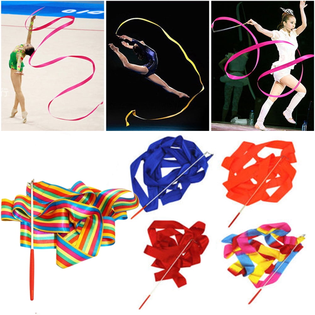 Walbest 13 ft Dance Ribbon Streamer, Gymnastics Rhythmic Dancing Ballet