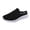 Black, variant on Breathable Mules for Women Memory Foam Slip on Sneakers Knit Flat Shoes Lightweight Comfortable Walking Shoe Size 8 Black
