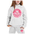 thumbnail image 3 of ZHOUCHANKIDS Cute Graphic Graphic Sweatsuits Teen Girls 2 Piece Outfit 2026 Fall Preppy Hoodie and Sweatpants Tracksuit Sets Fall Winter Outfits Tops Pant Set, 3 of 3