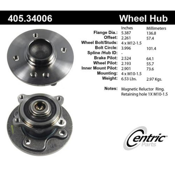 Wheel Bearing and Hub AssemblyCTEK Standard Rear fits 0206 Mini