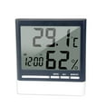 thumbnail image 2 of Indoor Electronic Temperature Humidity Meter Digital Thermometer with Calendar and Alarm Clock without Battery, 2 of 5