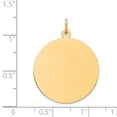 thumbnail image 2 of 14k Yellow Gold Round Disc Charm, 2 of 3
