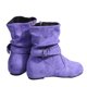 thumbnail image 3 of NECHOLOGY Botas Mujer Adulto Femenino Zapatos Botines para mujer Cremallera Tacones gruesos Botas retro Zapatos Transpirable Corto Botas de mujer (Purple, 8.5), 3 of 6